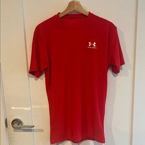 Under Armour Men's Vibrant Red Short Sleeve Tee